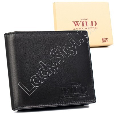 Portfel Wild N992-P-SCR - Kolor czarny