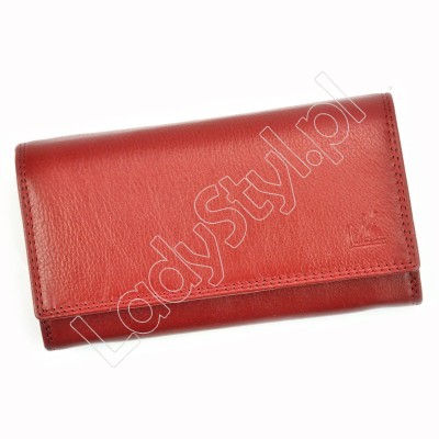 Portfel Money Kepper 12132 RFID - Kolor czerwony