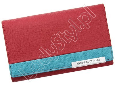 Portfel Gregorio FRZ-112 - Kolor czerwony + niebieski